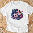 宇宙飛行士 惑星 科学 メンズ 宇宙 アート 宇宙飛行士 長袖tシャツ Tシャツ 高齢者への贈り物