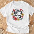 完璧なフローラルギフトアイデア I'm Perfect The Way I Am Tシャツ 高齢者への贈り物