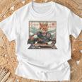 寿司好き ヴィンテージ 子猫 伝統 日本の芸術 猫 長袖tシャツ Tシャツ 高齢者への贈り物