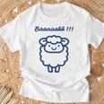 小さな羊 かわいいシンプルなミニマリストの動物 羊 Tシャツ 高齢者への贈り物