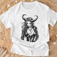 悪魔の女 Tシャツ 高齢者への贈り物