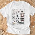 昆虫コレクション種ヴィンテージバグチャート昆虫学 Tシャツ 高齢者への贈り物