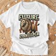 未来の飼育係ライオンの恋人 Tシャツ 高齢者への贈り物