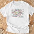 東京地下鉄地図 地図 東京地下鉄 Tシャツ 高齢者への贈り物