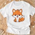 森のかわいい面白いキツネの子動物は小さなキツネが大好きです Tシャツ 高齢者への贈り物