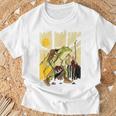 楽しいカエル ハイキングと登山愛好家 Tシャツ 高齢者への贈り物