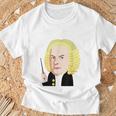 楽しい音楽コンダクターシャツ クールバッハ クラシカル音楽作曲家 Tシャツ 高齢者への贈り物