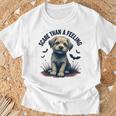 気持ちより怖い愛らしい子犬 Tシャツ 高齢者への贈り物