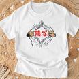 熊谷 苗字 面白いtシャツ 胸 名前 おもしろ グッズ 服 筆文字 文字 入り 面白い ネタ メンズ Tシャツ 高齢者への贈り物