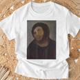 猿のイエスの絵、台無しにされたキリスト、フレスコ、ボッチドアートミーム。 Tシャツ 高齢者への贈り物