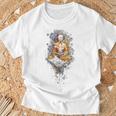 瞑想 仏 スピリチュアル ヨガ 禅 仏教 デザイン Tシャツ 高齢者への贈り物