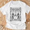 神聖幾何学科学 エジプト神アヌビス ホルスの目 Tシャツ 高齢者への贈り物