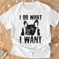 私がしたいことをする フレンチブルドッグ フレンチドッグ 犬 飼い主 犬 ギフト Tシャツ 高齢者への贈り物