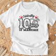結婚10周年記念マッチング・ギフト Tシャツ 高齢者への贈り物
