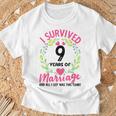 結婚9年 結婚9周年 Tシャツ 高齢者への贈り物
