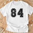 背番号 84 チーム短大スポーツ背番号付きユニフォーム Tシャツ 高齢者への贈り物