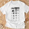視力検査 おもしろ デザイン カエル Tシャツ 高齢者への贈り物