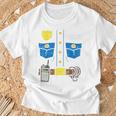 警察コスチューム 面白い警官 警察官 警察官 男性 男の子 子供 Tシャツ 高齢者への贈り物