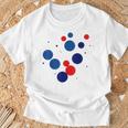 赤 青 ドット イベント 家族 お揃い Tシャツ 高齢者への贈り物