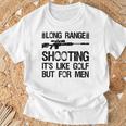 長距離射撃 It's Like Golf But For 背面 Tシャツ 高齢者への贈り物