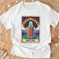 面白い Choccy ミルク タロット カード チョコレート ミルクセーキ 長袖tシャツ Tシャツ 高齢者への贈り物