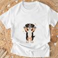 面白いtシャツ バーニーズ 犬 メンズ 犬好き グッズ かわいい おもしろ 面白い 服 ネタ 子供用 長袖tシャツ Tシャツ 高齢者への贈り物