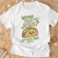 面白いクリスチャンタコス、Wanna Taco 'Bout Jesus Tシャツ 高齢者への贈り物
