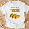 面白いタコス You Had Me At Tacos かわいい 愛らしいタコス フード Tシャツ 高齢者への贈り物