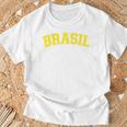 面白いブラジルシャツ ブラジルグリーンフラッグ Tシャツ 高齢者への贈り物