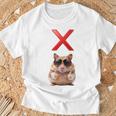 面白くて笑いたい人のためのxハムスター。 長袖tシャツ Tシャツ 高齢者への贈り物