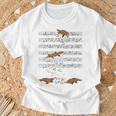音符で遊ぶ面白いカモノハシ Tシャツ 高齢者への贈り物