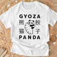 餃子 に抱きつく パンダ かわいい おもしろ 熊猫 キッズ ぎょうざ Tシャツ 高齢者への贈り物