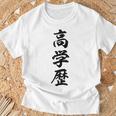 高学歴 Tシャツ 高齢者への贈り物