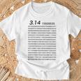 （背中側 バックプリント）314 円周率 パイ《数学》【変なtシャツ屋さん】理数系 数字 メッセージ 面白い Tシャツ 高齢者への贈り物