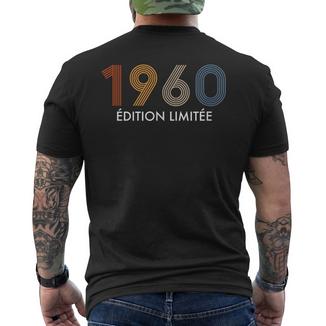 1960 Édition Limitée 65 Ans Anniversaire T-shirt imprimé au dos - Cadeauxyz