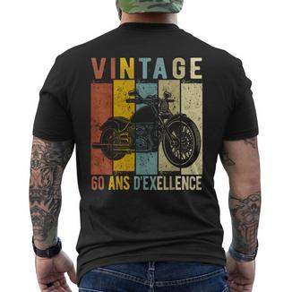 60 Ans Anniversaire Moto Motardintage Cadeau T-shirt imprimé au dos - Cadeauxyz