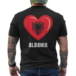 Albanie Drapeau Albanais T-shirt imprimé au dos - Cadeauxyz