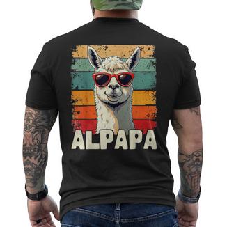Alpapa Maglia Divertente Per Festa Del Papà Alpaca T-shirt da uomo con stampa posteriore - Novitaregali
