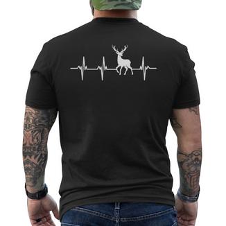 Battement Cœur Chevreuil Humour Chasse Homme Drole T-shirt imprimé au dos - Cadeauxyz