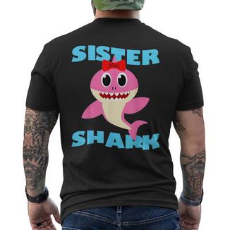 Cadeau Amusant Et Mignon Pour Enfants Jeunes Adultesœur Requin Bébé Requin T-shirt imprimé au dos - Cadeauxyz