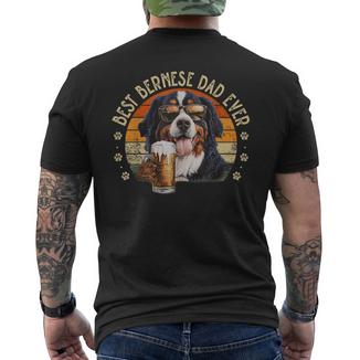 Cane Bernese Mountain Dad Dog Divertente Festa Del Papà Cane T-shirt da uomo con stampa posteriore - Novitaregali