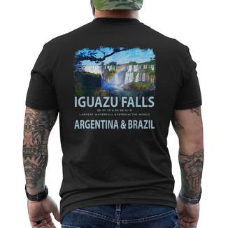 Cascade D'iguazúoyage Chutes D'iguaçu Brésil Argentine T-shirt imprimé au dos - Cadeauxyz
