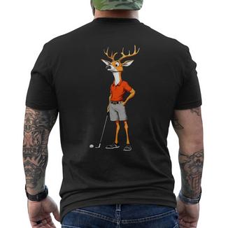 Cerf De Golf T-shirt imprimé au dos - Cadeauxyz