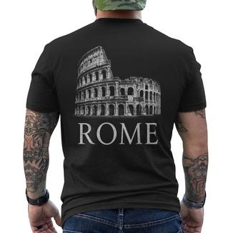 Colisée Rome Italie Monument Historiqueoyage Ancien T-shirt imprimé au dos - Cadeauxyz