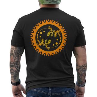Couple De Lézards Maori En Polynésie Tatouage Tribal Cadeau T-shirt imprimé au dos - Cadeauxyz