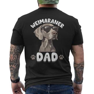 Divertente Weimaraner Cane Weimaraner Papà T-shirt da uomo con stampa posteriore - Novitaregali