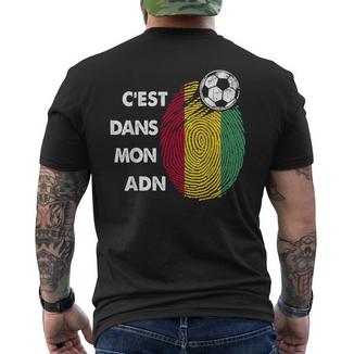 Drapeau Guinée Cadeau Foot Guinée C'est Dans Mon Adn T-shirt imprimé au dos - Cadeauxyz