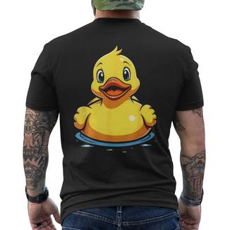 Ente Kostüm Enten Kostüm Entenkostüm Gelb Gelbe Enteüßes T-Shirt mit Rückendruck - Geschenkecke