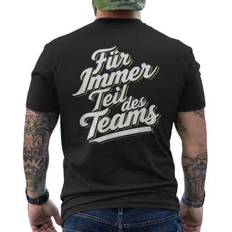 Für Immer Teil Trainer Abschied Ruhestand Danke Fußball T-Shirt mit Rückendruck - Geschenkecke