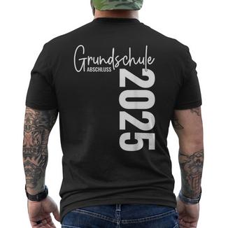Grundschule Abschluss 2025 Grundschule Abschied 2025 T-Shirt mit Rückendruck - Geschenkecke
